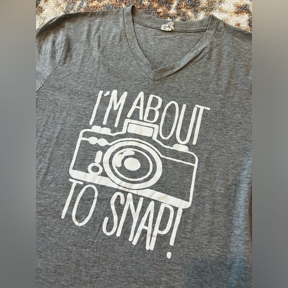 Women’s “I’m About to Snap” Photography Tee - Picture 2 of 3